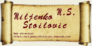 Miljenko Stoilović vizit kartica
